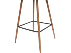 Taburete de bar MCW-D72 (juego de 2), tela/textil, crema-beige
