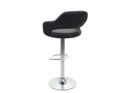 Taburete de bar MCW-F16, gris-negro