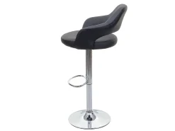 Taburete de bar MCW-F16, gris-negro