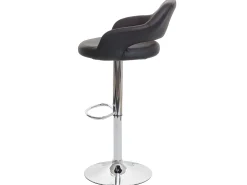 Taburete de bar MCW-F16, marrón-negro