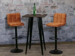 Taburete de bar MCW-G87 (juego de 2), terracota