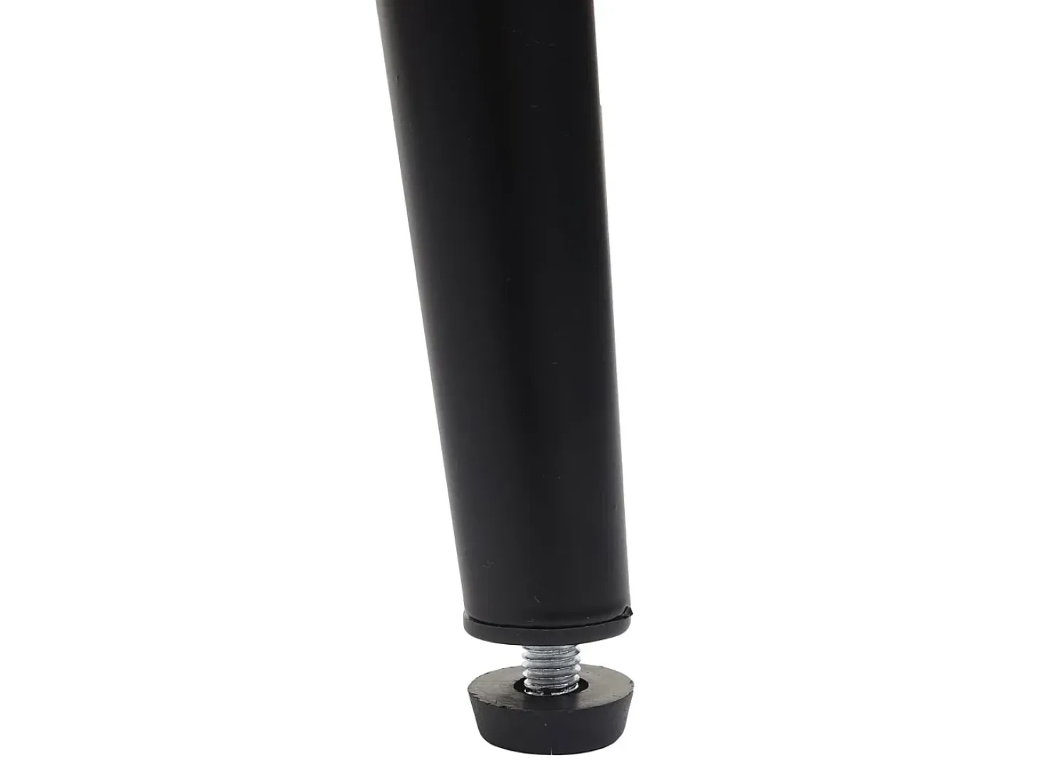 Taburete de bar MCW-H93, imitación de cuero negro