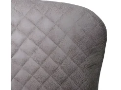 Taburete de bar MCW-H79, tela/textil gris
