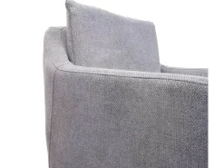 Taburete de bar MCW-H93, tela/textil gris claro