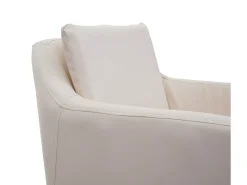 Taburete de bar MCW-H93 (juego de 2), imitación de cuero crema-beige