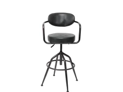 Taburete de bar MCW-H10f, gris vintage
