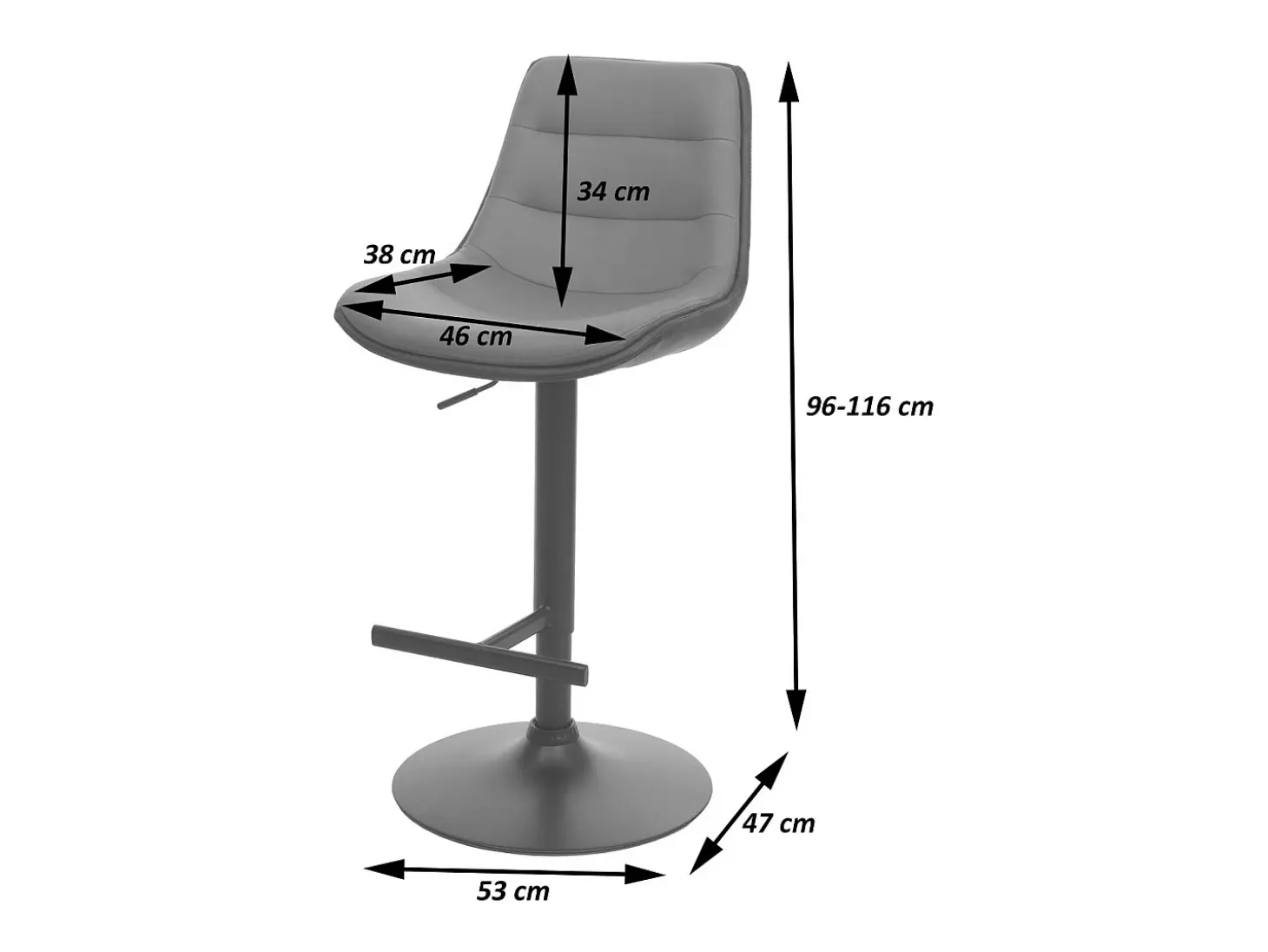Taburete de bar MCW-L85 (juego de 2), marrón