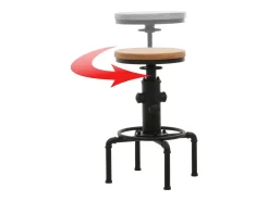 Taburete de bar MCW-N23 (juego de 2), naturaleza