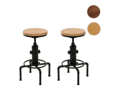 Taburete de bar MCW-N23 (juego de 2), naturaleza