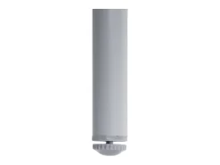 Taburete de bar MCW-O21 (set de 2), gris claro, cojín gris oscuro