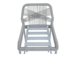 Taburete de bar MCW-O21 (set de 2), gris claro, cojín gris oscuro