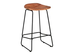 Taburete de bar Set - marrón Madera - LEMMY