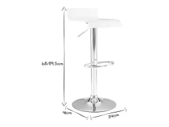 Taburete de bar SURF color blanco