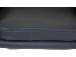 Taburete de bar Vaasa T381, imitación de cuero, negro