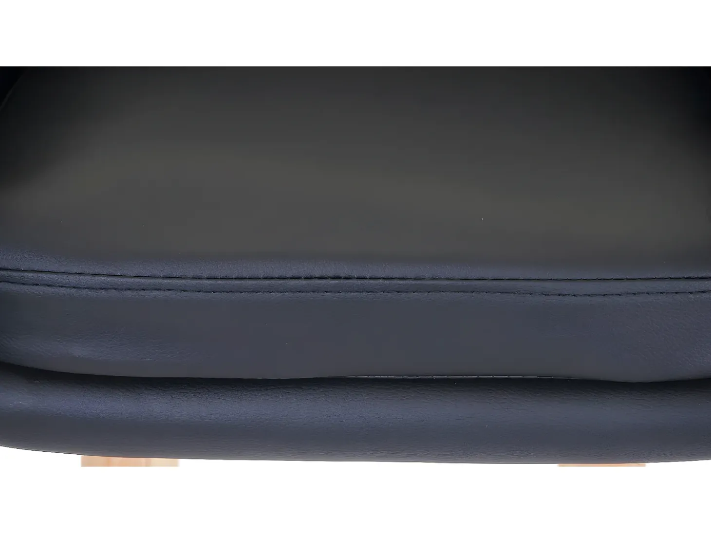 Taburete de bar Vaasa T381, imitación de cuero, negro