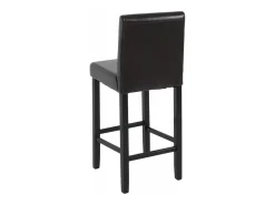 Taburete de bar Vicenza (set de 2), marrón, patas oscuras