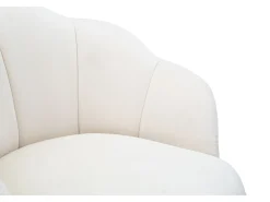 Taburete de bar Vienna color crema 55 x 53 x 110 cm