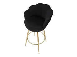 Taburete de bar Vienna negro 55 x 53 x 110 cm