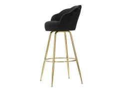 Taburete de bar Vienna negro 55 x 53 x 110 cm