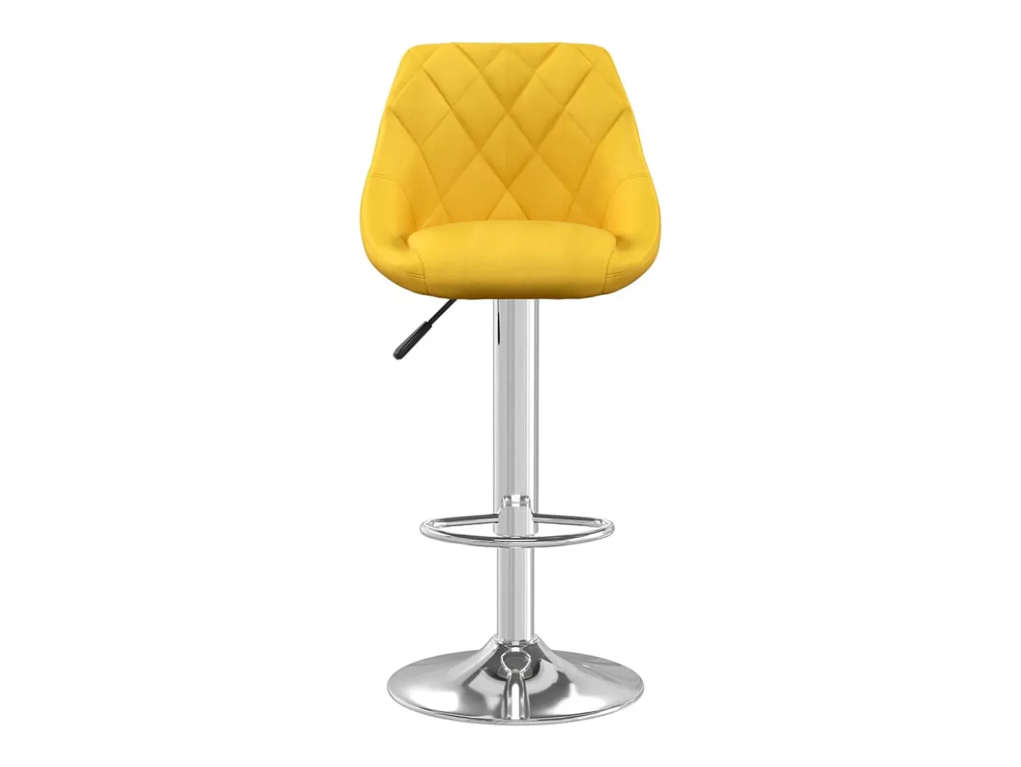 Taburete de cocina 2 unidades terciopelo amarillo mostaza