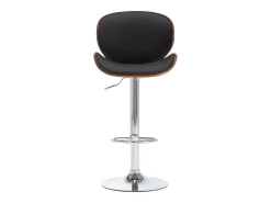 Taburete de cocina cuero sintético negro