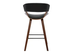 Taburete de cocina de diseño negro con madera oscura 65 cm SYRAH