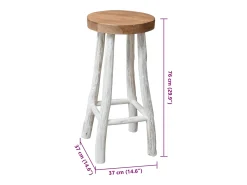 Taburete de cocina de madera de teca