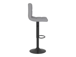 Taburete de cocina de tela gris claro ES46527