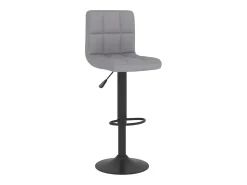 Taburete de cocina de tela gris claro ES46527
