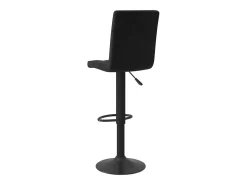 Taburete de cocina de terciopelo negro
