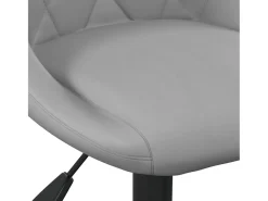 Taburete de cocina de terciopelo gris claro