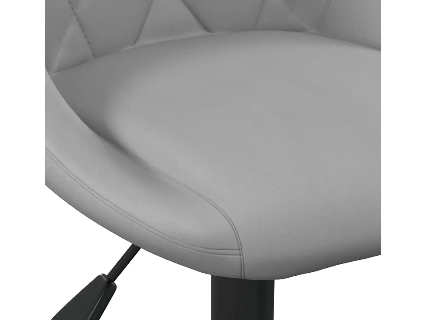 Taburete de cocina de terciopelo gris claro