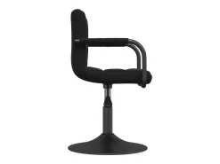 Taburete de cocina de terciopelo negro