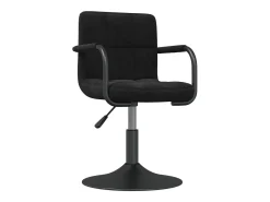 Taburete de cocina de terciopelo negro