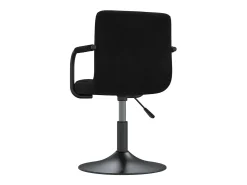 Taburete de cocina de terciopelo negro