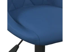 Taburete de cocina de terciopelo azul