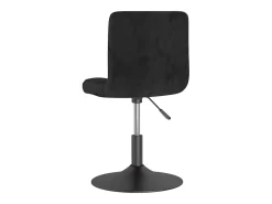 Taburete de cocina giratorio de terciopelo negro