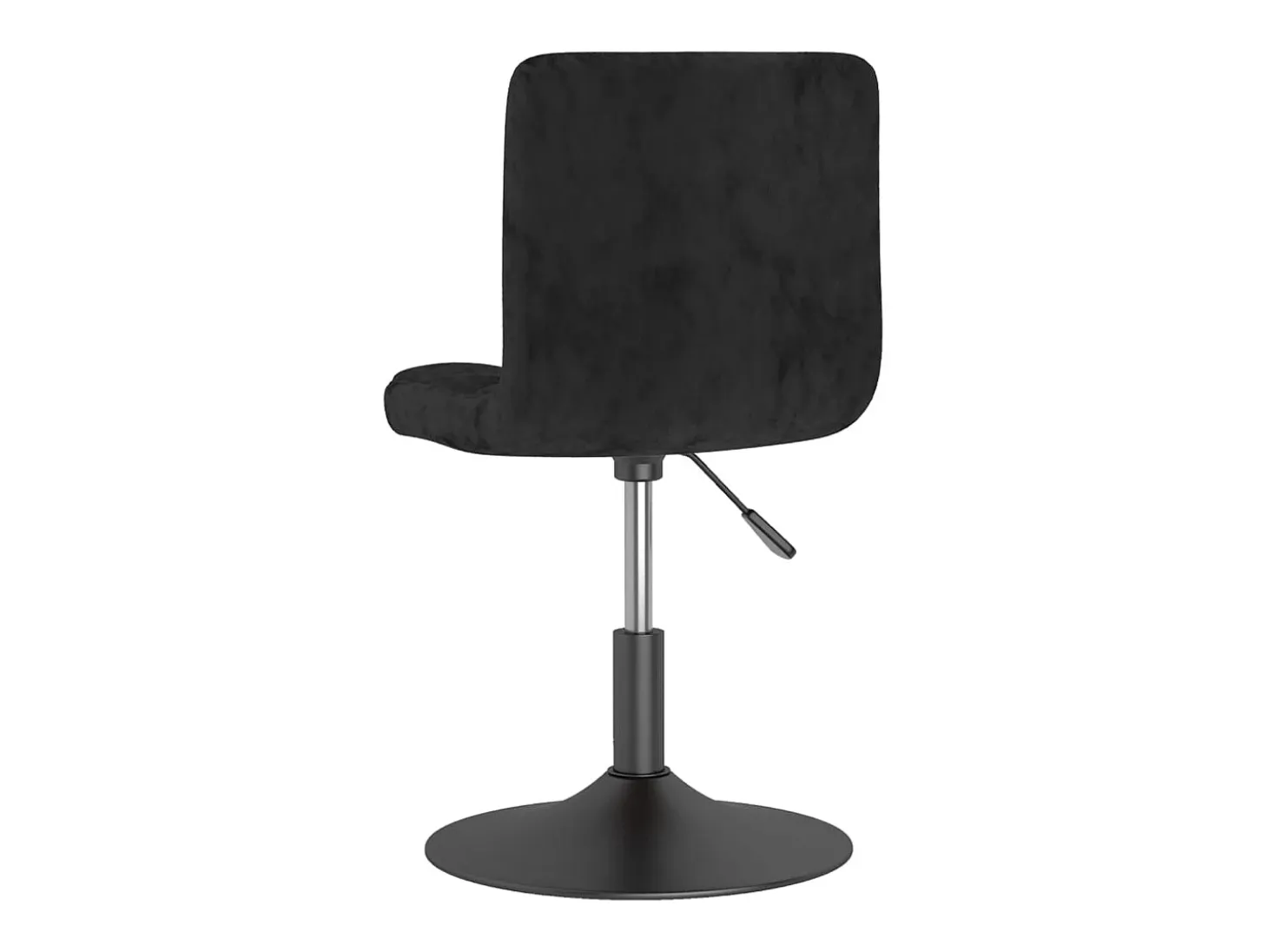 Taburete de cocina giratorio de terciopelo negro