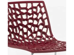 Taburete de Cocina Grand Soleil 74cm Design Spider Slitta - Bordeaux