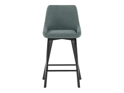 Taburete de tela negro Fox - Juego de 2
