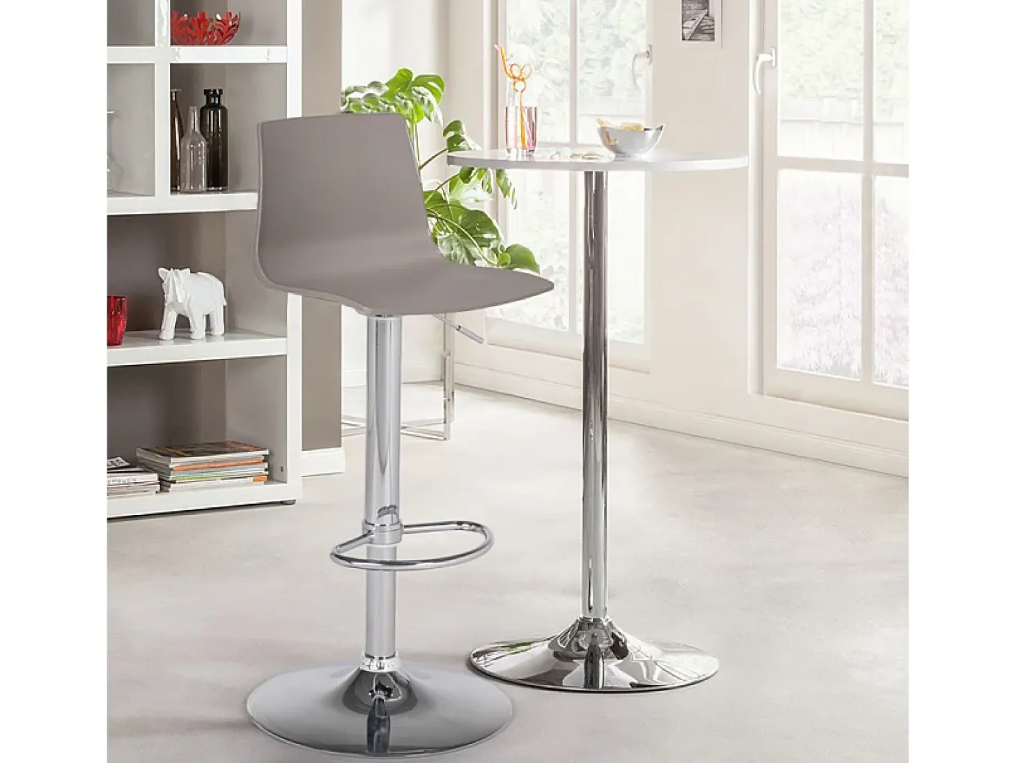 Taburete diseño mate altura regulable cocina bar Grand Soleil Imola Matt - Beige Juta