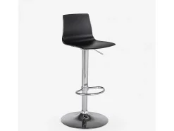 Taburete diseño mate altura regulable cocina bar Grand Soleil Imola Matt - Negro