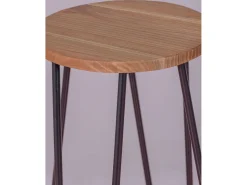 Taburete industrial en madera de fresno (75cm) - Lisbon - Negro