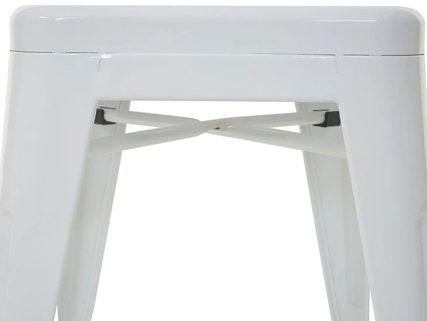 Taburete MCW-A73 (set de 2), blanco