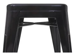 Taburete MCW-A73 (set de 2), negro