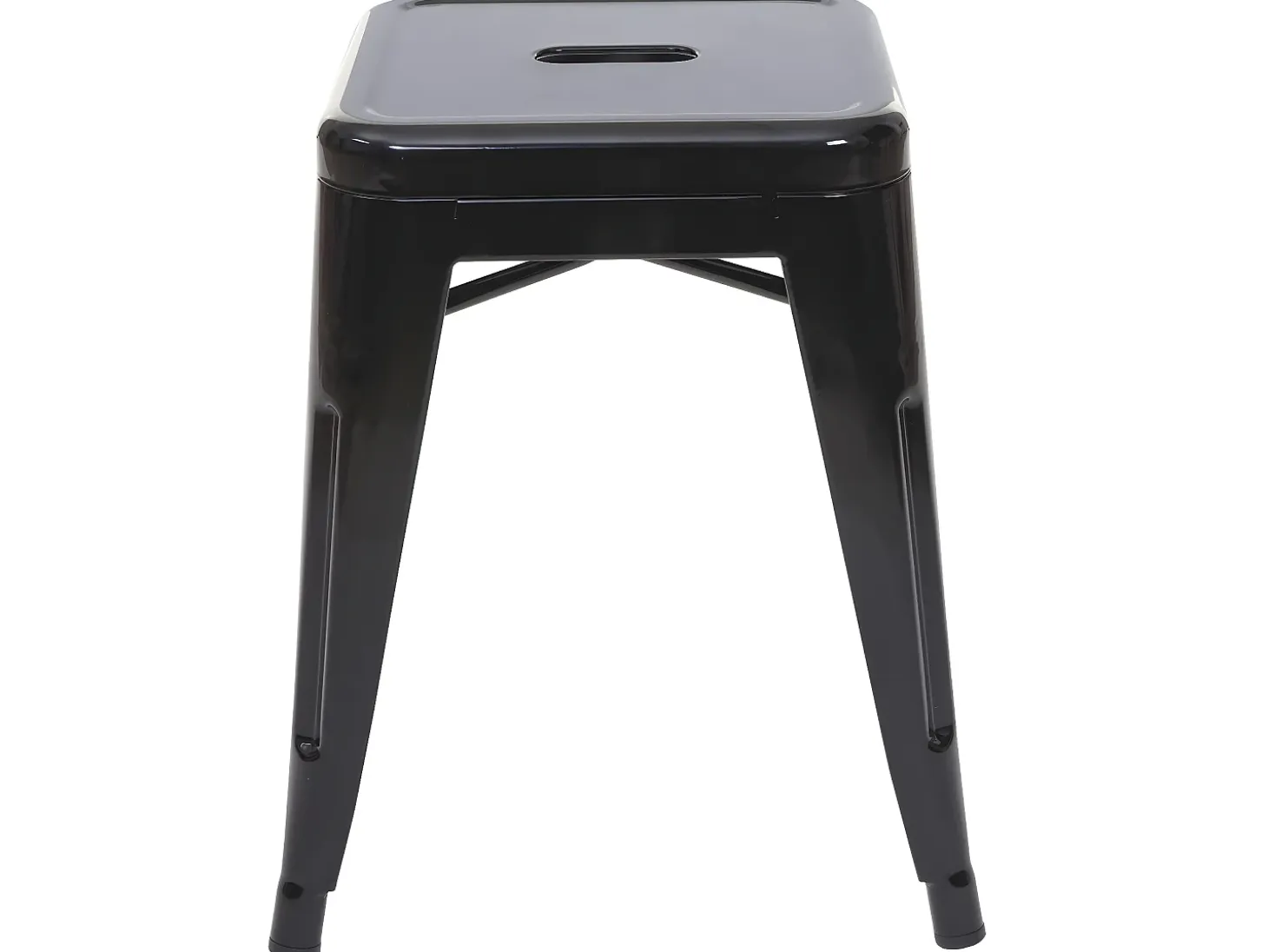 Taburete metálico MCW-A73, negro