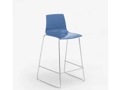 Taburete Para Bar y Cocina 64 cm Grand Soleil Mini Imola De Diseño - Azul Marino