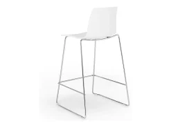 Taburete Para Bar y Cocina 64 cm Grand Soleil Mini Imola De Diseño - Blanco