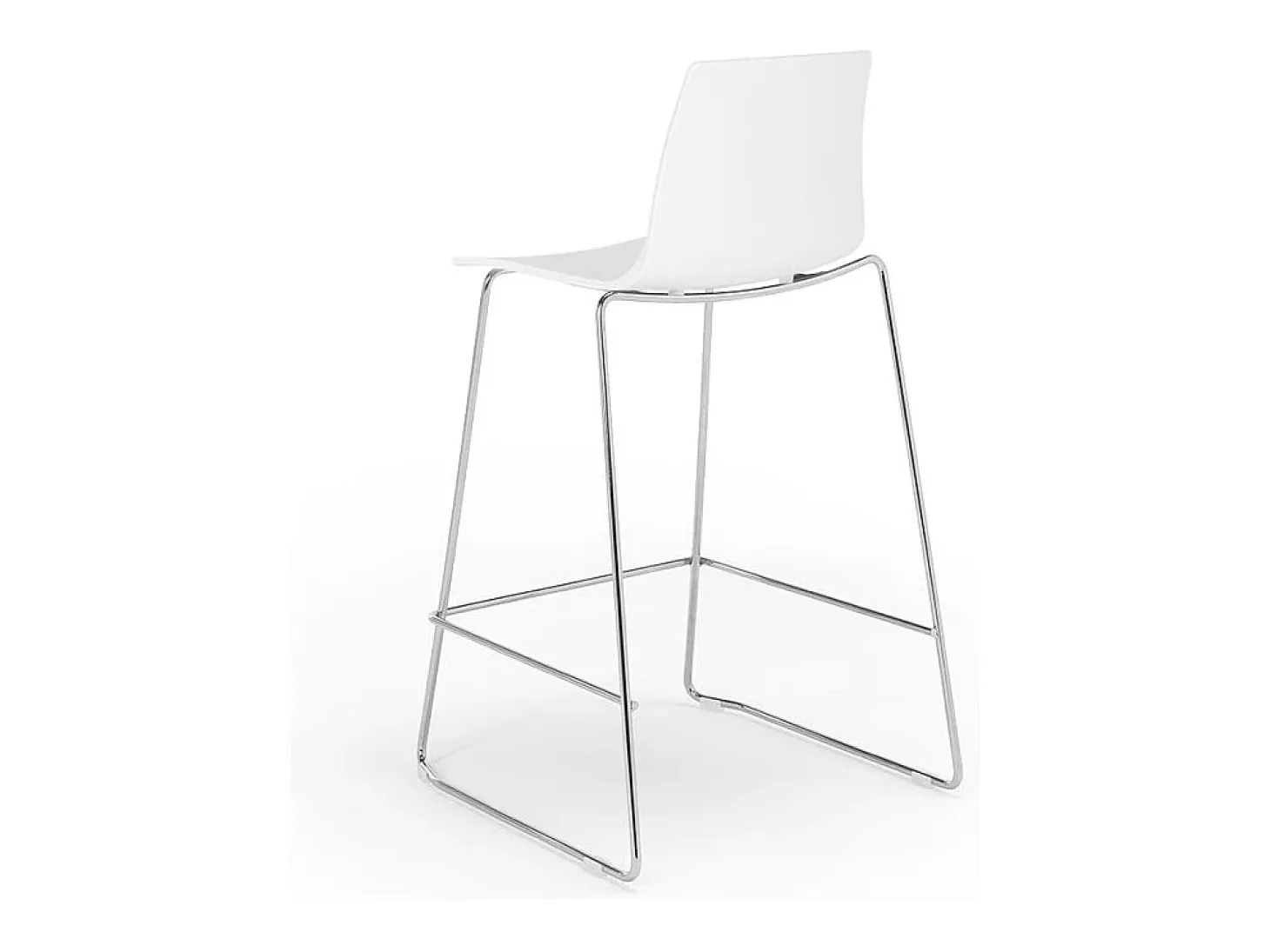 Taburete Para Bar y Cocina 64 cm Grand Soleil Mini Imola De Diseño - Blanco