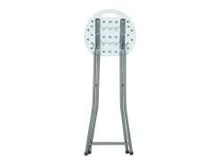 Taburete Plegable Alto Blanco 30x76cm Thinia Home